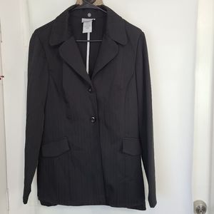 (1227) Breaking Loose Woman's Long Sleeve Blazer, Size: 12 Color: Black